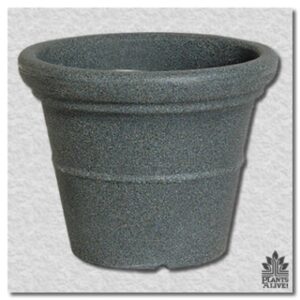 Heavy Poly-Granite Container (dark) for event rental: Containers & planters