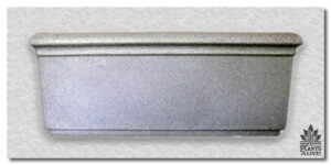 Rectangular Poly-Granite Planter Box for event rental: Containers & planters