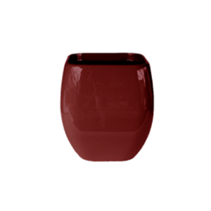 Athena short planter in gloss burgundy