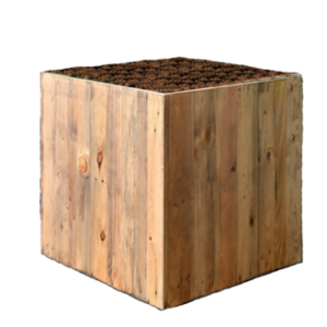 Salvaged Wood Planter | Plants Alive! Salvaged Wood Planter: Containers & planters for offices